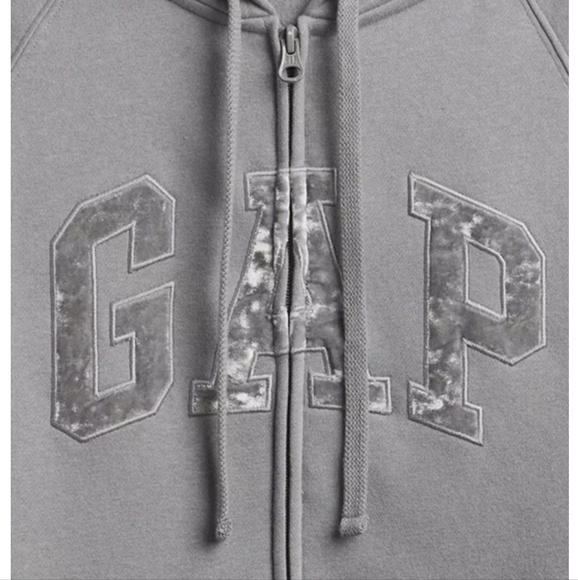 Gap Logo Zip Hoodie Sweatshirt - Medium - Picture 2 of 5